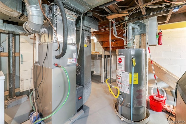 2210 Cambridge Rd, Berkley, MI 48072 - utility room with water heater