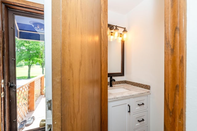 5576 N Watervliet Rd Unit 11, Watervliet, MI 49098 - bathroom with vanity