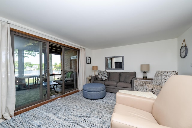 5576 N Watervliet Rd Unit 11, Watervliet, MI 49098 - living area with wood finished floors