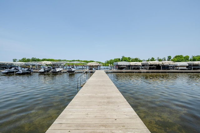 5576 N Watervliet Rd Unit 11, Watervliet, MI 49098 - dock featuring a water view