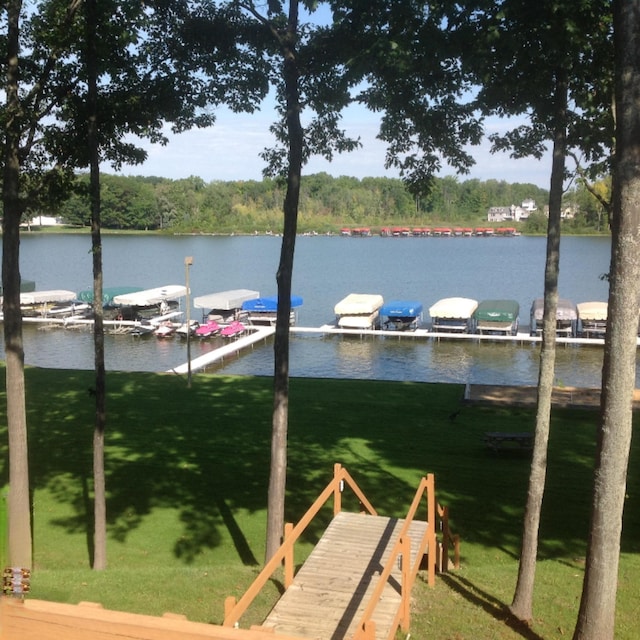 5576 N Watervliet Rd Unit 11, Watervliet, MI 49098 - dock featuring a water view
