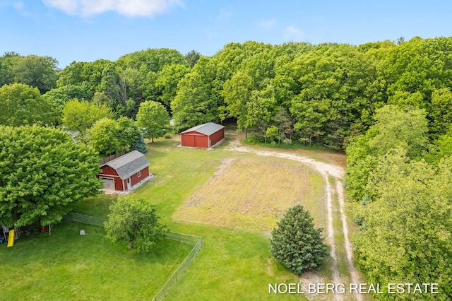 16507 Sleeper St, Grand Haven, MI 49417 - aerial view of property and surrounding area featuring a forest