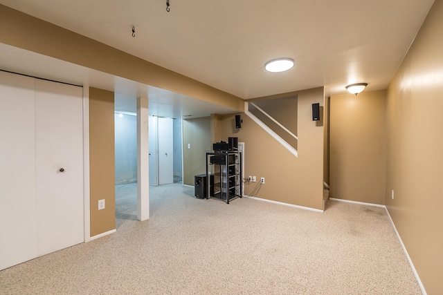 1196 Rathfon Cir, Saline, MI 48176 - finished basement featuring carpet flooring and baseboards