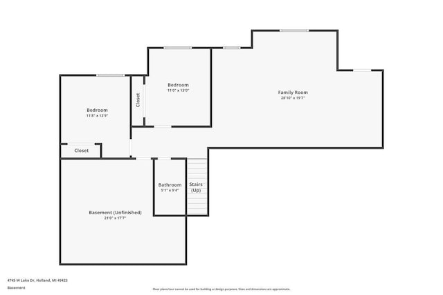 4745 W Lake Dr, Holland, MI 49423 - home floor plan