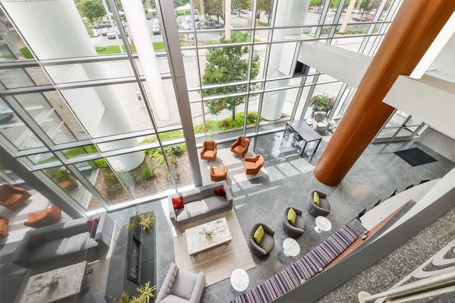 335 Bridge St NW Unit 2005, Grand Rapids, MI 49504 - living area with healthy amount of natural light