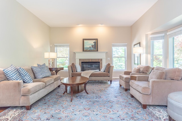 6240 Vineyard Ave, Ann Arbor, MI 48108 - living room featuring a fireplace
