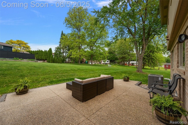 6730 Whiting Dr, Troy, MI 48098 - view of patio / terrace with cooling unit and an outdoor living space