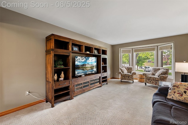 6730 Whiting Dr, Troy, MI 48098 - living area with carpet flooring and baseboards