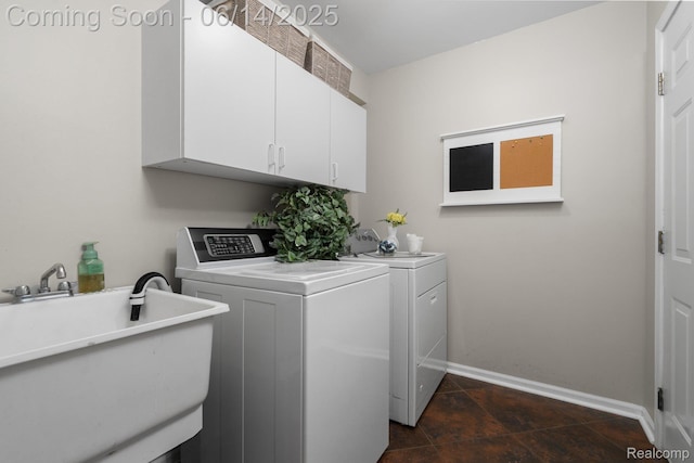 9299 Appleview Ct, Brighton, MI 48116 - washroom with independent washer and dryer and cabinet space