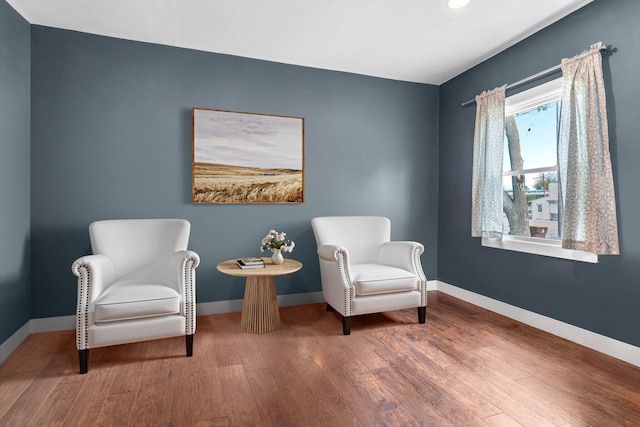 138 E Lake St, Sand Lake, MI 49343 - living area featuring wood finished floors, baseboards, and recessed lighting