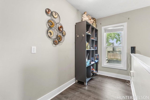 138 E Lake St, Sand Lake, MI 49343 - interior space featuring baseboards and dark wood-style floors