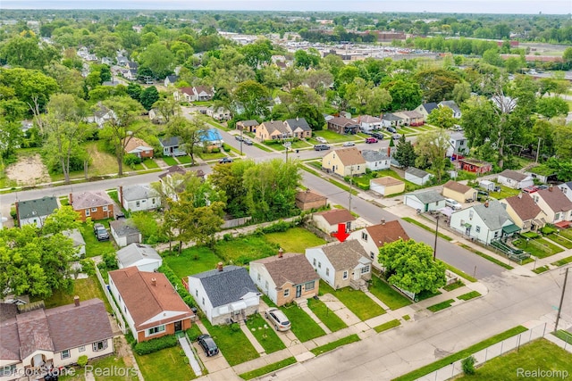 18410 Fenelon St, Detroit, MI 48234 - aerial perspective of suburban area