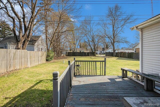 236 Helmar Ct, Benton Harbor, MI 49022 - view of wooden deck