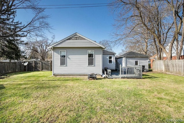 236 Helmar Ct, Benton Harbor, MI 49022 - rear view of house featuring a wooden deck