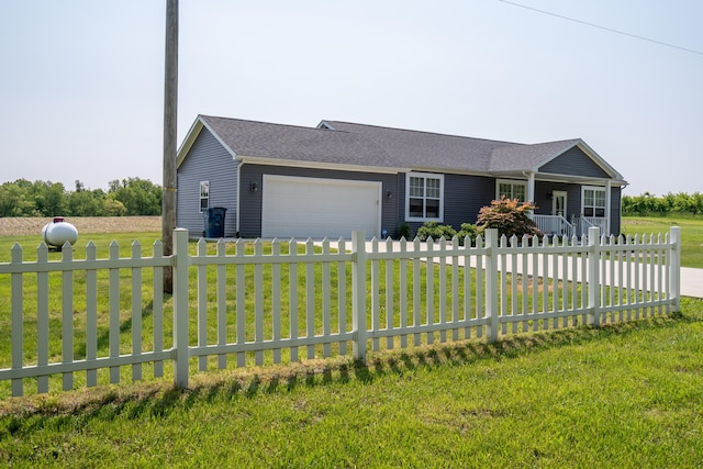 30877 County Road 687, Bangor, MI 49013 - ranch-style home featuring a garage, driveway, and roof with shingles