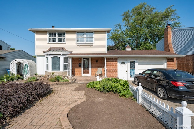 511 N Byfield St, Westland, MI 48185 - traditional-style home featuring an attached garage and brick siding