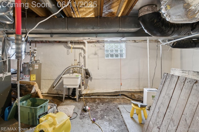3244 Huggins Ave, Flint, MI 48506 - below grade area with gas water heater