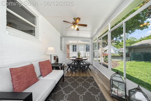 2195 Pembroke Rd, Birmingham, MI 48009 - sunroom / solarium with a ceiling fan