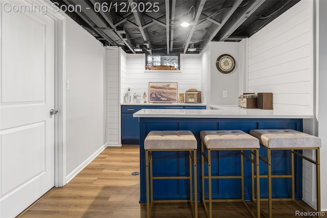 2195 Pembroke Rd, Birmingham, MI 48009 - indoor dry bar featuring light wood-style flooring