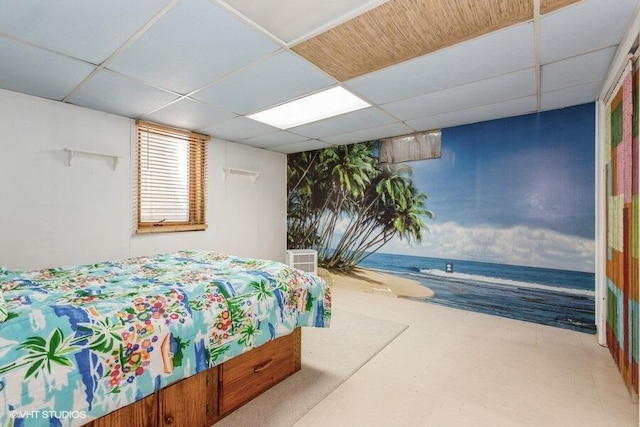1787 Trafalgar Dr, Saint Joseph, MI 49085 - bedroom featuring a paneled ceiling and a water view