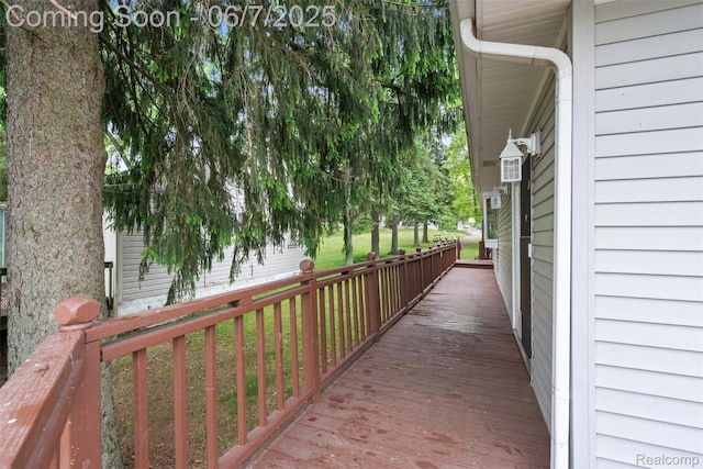 6300 Bullard Rd, Fenton, MI 48430 - view of wooden terrace