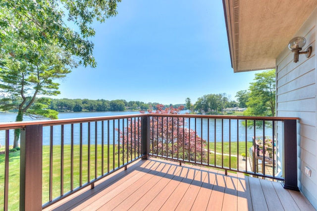 4298 Braeburn Ct, Norton Shores, MI 49441 - deck featuring a water view