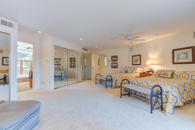 4298 Braeburn Ct, Norton Shores, MI 49441 - bedroom with light carpet and recessed lighting