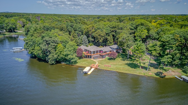 4298 Braeburn Ct, Norton Shores, MI 49441 - aerial view of property and surrounding area with a forest and a large body of water
