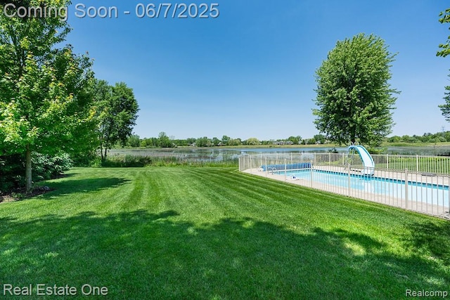 468 Orchard Ridge Dr, Lake Orion, MI 48362 - view of yard with a water view