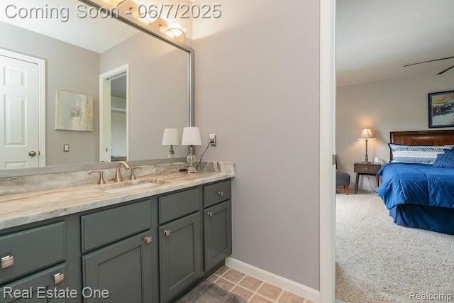 468 Orchard Ridge Dr, Lake Orion, MI 48362 - ensuite bathroom featuring vanity and baseboards