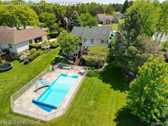 468 Orchard Ridge Dr, Lake Orion, MI 48362 - drone / aerial view of a pool area