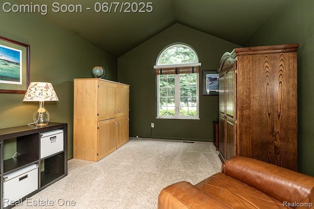 468 Orchard Ridge Dr, Lake Orion, MI 48362 - sitting room with light carpet and lofted ceiling