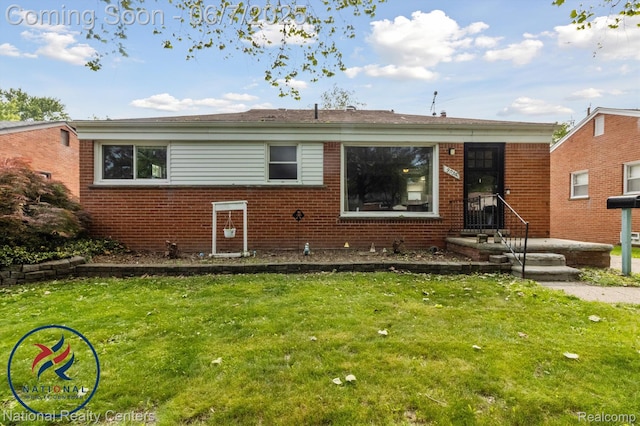 9036 Nathaline, Redford, MI 48239 - back of property featuring a yard and brick siding