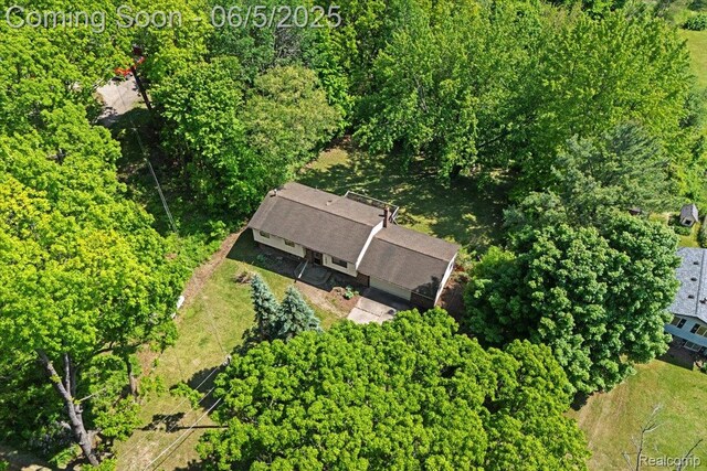 13041 Big Lake Rd, Davisburg, MI 48350 - view from above of property