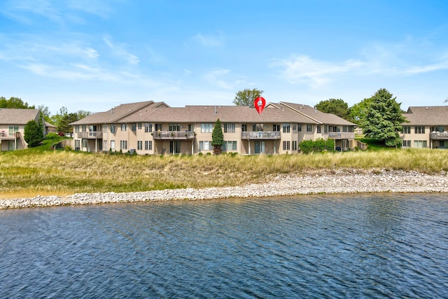 3547 Sand Bar Ct, Muskegon, MI 49441 - water view featuring nearby suburban area