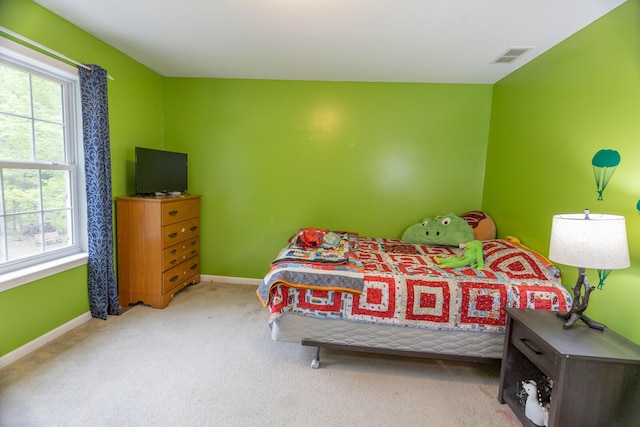 18735 Jefferson Rd, Morley, MI 49336 - bedroom featuring multiple windows, carpet flooring, and baseboards