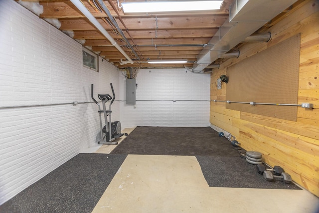 18735 Jefferson Rd, Morley, MI 49336 - unfinished below grade area with electric panel