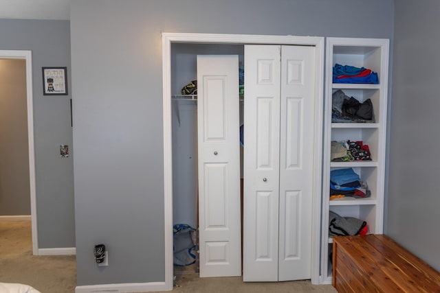 18735 Jefferson Rd, Morley, MI 49336 - bedroom featuring carpet, a closet, and baseboards