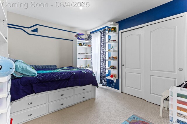 1675 Addison Cir, Walled Lake, MI 48390 - bedroom featuring carpet flooring and a closet