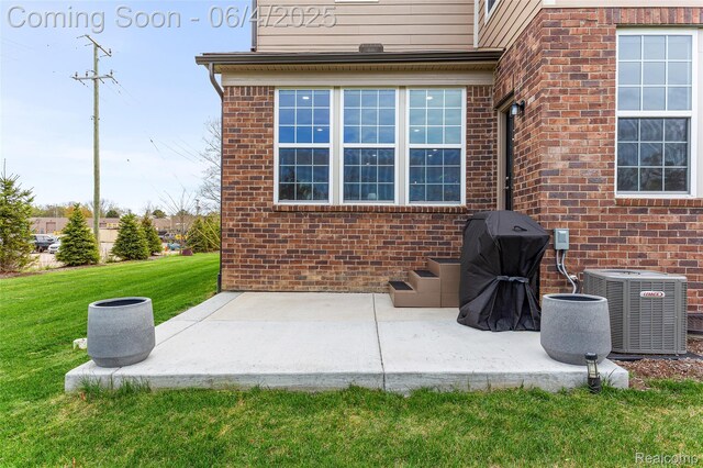 1675 Addison Cir, Walled Lake, MI 48390 - view of patio with central AC unit