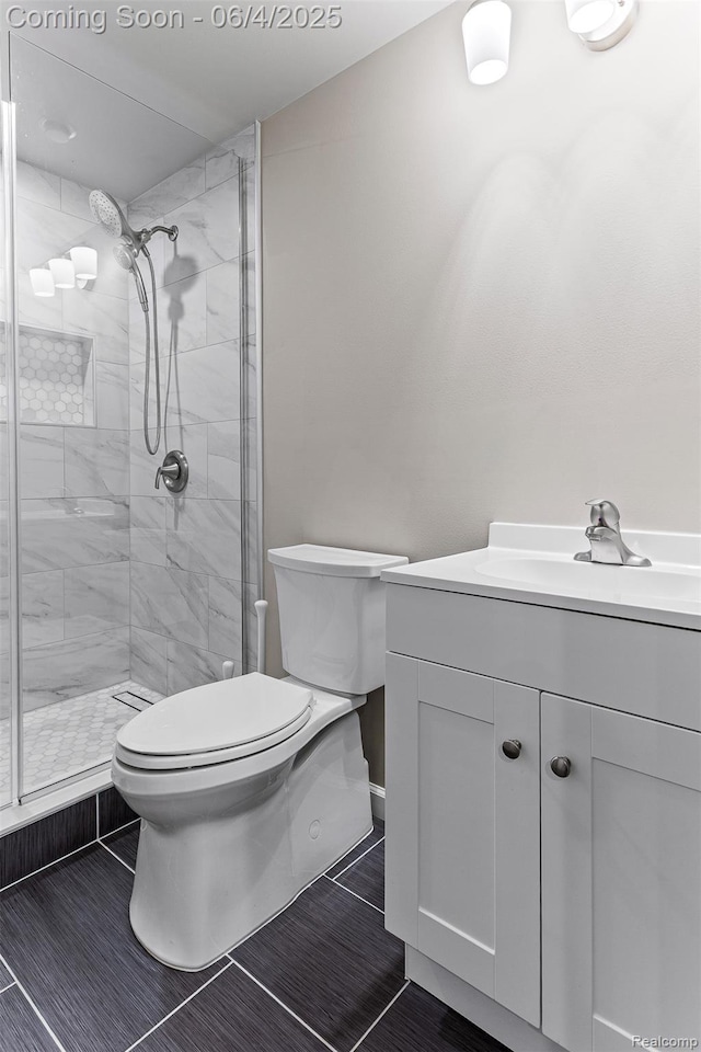 1675 Addison Cir, Walled Lake, MI 48390 - full bath with toilet, vanity, and a stall shower