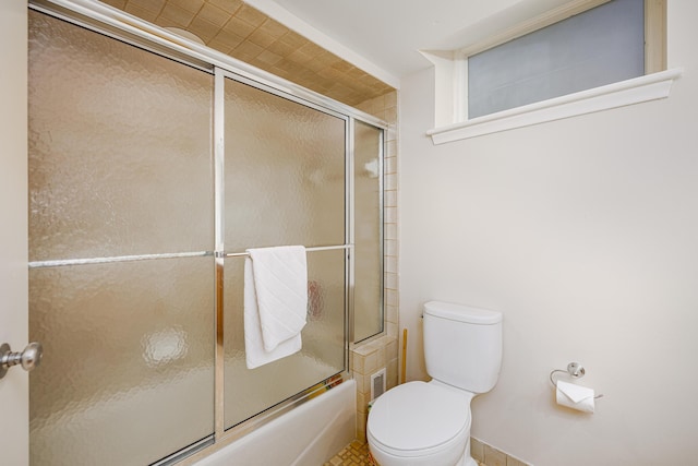 1060 Chestnut St, Ann Arbor, MI 48104 - bathroom with enclosed tub / shower combo and toilet