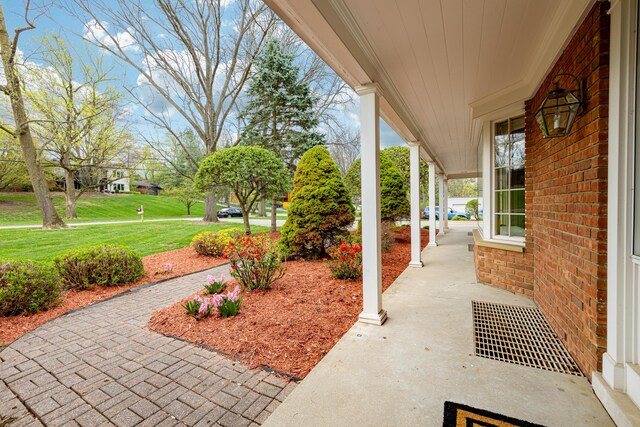 1060 Chestnut St, Ann Arbor, MI 48104 - porch with a lawn