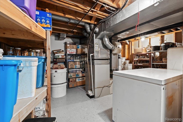 7672 Admiralty Dr, Canton, MI 48187 - unfinished below grade area with heating unit