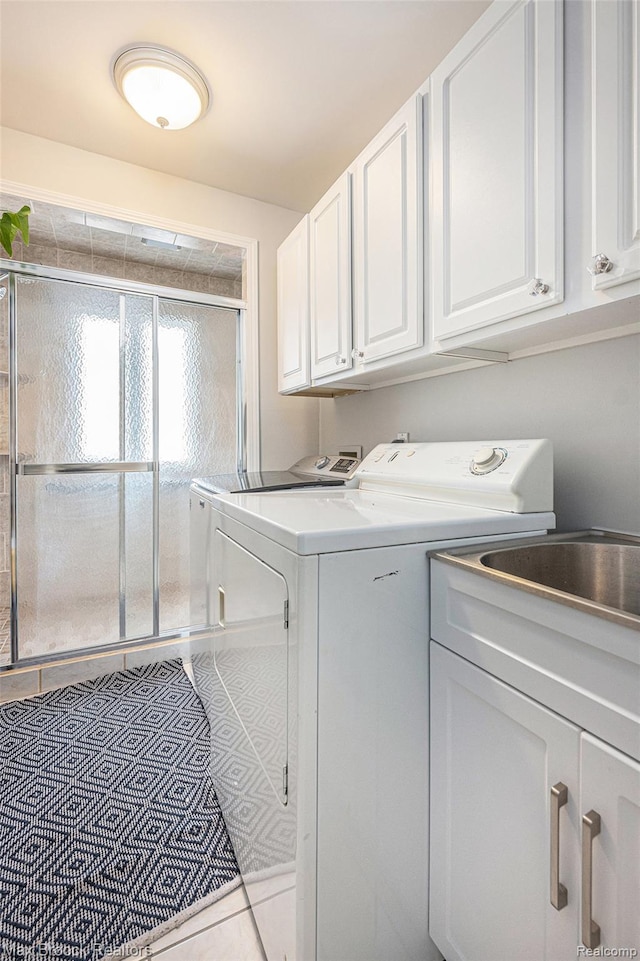 6011 Maple Frst, West Bloomfield, MI 48322 - laundry area featuring separate washer and dryer and tile patterned flooring