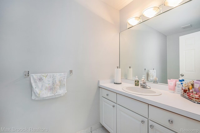 6011 Maple Frst, West Bloomfield, MI 48322 - bathroom with vanity and tile patterned flooring