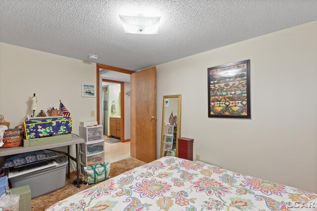 8400 Horton Beach Dr, Manitou Beach, MI 49253 - bedroom featuring a textured ceiling