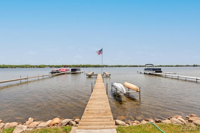8400 Horton Beach Dr, Manitou Beach, MI 49253 - dock area with a water view