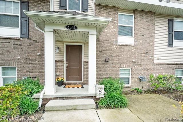 4661 Bradley Cir, Troy, MI 48085 - entrance to property with brick siding