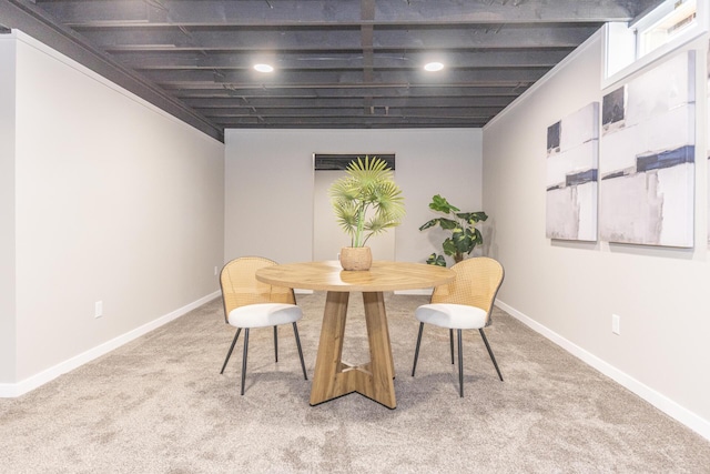 2971 Daleview Dr, Ann Arbor, MI 48105 - dining space with light carpet and baseboards